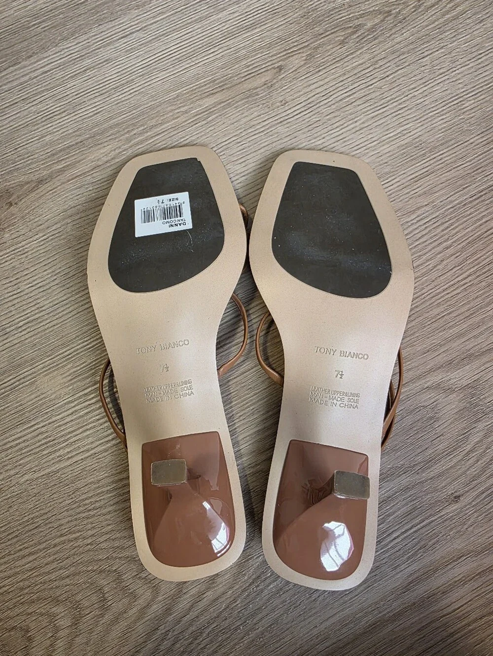 Toni Bianco | Danni Strappy Sandal in Tan Como Size 7.5 Classic Neutral